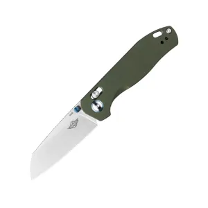 Oknife Rubato 2 Pocket Knife 3" Sheepsfoot 154CM Satin Blade Aluminum Handle Green