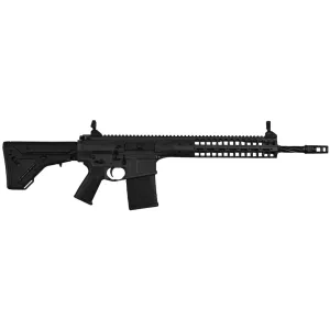 LWRC REPR MKII Semi Automatic Rifle 7.62x51mm NATO 16.1" Fluted Black Threaded Barrel Black Frame Black Adjustable Stock