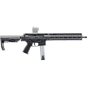 B&T SPC9 Semi Automatic Rifle 9mm Luger 16" Black Threaded Barrel Black Frame Black Pistol Grip