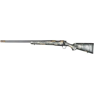 Christensen Arms Ridgeline FFT Bolt Action Rifle 300 Winchester Magnum 22" Left Hand Carbon Fiber Threaded Barrel Stainless Frame Green and Black/Tan Field Stock