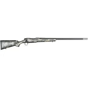 Christensen Arms Ridgeline FFT Bolt Action Rifle 22-250 Remington 20" Carbon Fiber Threaded Barrel Stainless Frame Green and Black/Tan Field Stock