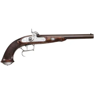 Pedersoli Le Page Percussion Muzzleloading Pistol 44 Caliber 10" Browned Barrel Maple Stock