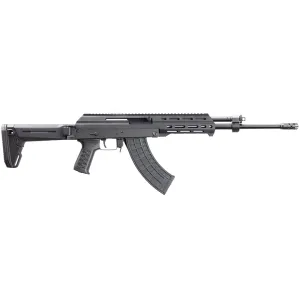 M+M Industries M10x-Z-SH Semi Automatic Rifle 7.62x39mm 16.5" Black Threaded Barrel Black Frame Black Folding Stock