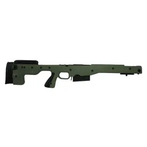 Accuracy International AT (AICS) Chassis for Remington 700 Long Action 300 Winchester Magnum Right Hand Green
