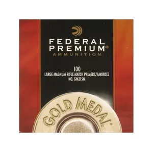 Federal Premium Gold Medal Large Rifle Magnum Match Primers #215M Case of 5000 (5 Boxes of 1000)