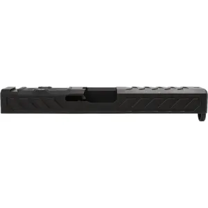 Grey Ghost Precision V6 Slide for Glock 19 Gen 5 RMR, DeltaPoint Pro Optic Cut Black