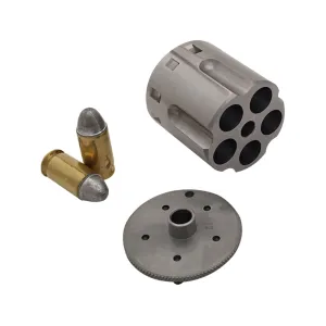 Howell Arms Conversion Cylinder 44 Caliber Uberti 1858 Remington Army Steel Frame Black Powder Revolver 45 ACP 5-Round Fluted Stainless