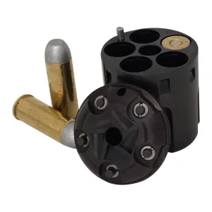 Howell Arms Conversion Cylinder 44 Caliber Uberti 1858 Remington Army Steel Frame Black Powder Revolver 45 Colt (Long Colt) 5-Round Fluted Blue