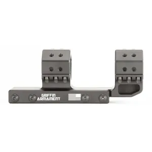 Griffin Armament SPRM 1-Piece Cantilever Picatinny Scope Mount 15 MOA 34mm Rings PMII Comp Matte Black