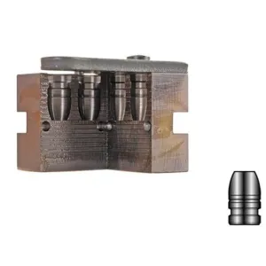 Lyman 2 Cavity Bullet Mold 429667 44 Special, 44 Remington Magnum (430 Diameter) 240 Grain Flat Nose Bevel Base