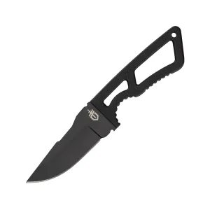 Gerber Ghostrike Fixed Blade Knife 3.3" Drop Point 420HC Steel Blade Rubberized Frame Handle Black