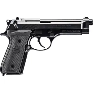 Beretta 92SB 50th Anniversary 9mm Luger Pistol 4.9" Barrel 15+1 Round Polished Slide Black Grip Black Frame