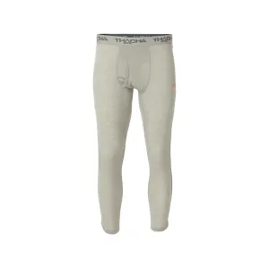 Thacha Gear Men's L-1 Lightweight Merino Zippered Base Layer Pants Gray 2XL