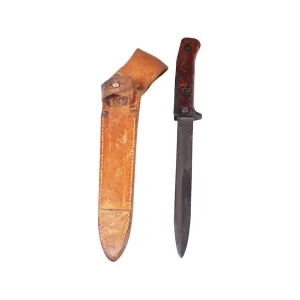 Military Surplus Czech VZ58 Bayonet with Leather Sheath Grade 2