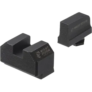 Night Fision Optic Height Stealth Sight Set for Glock 17, 19, 45 with 507k, EPS Carry