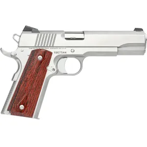 Dan Wesson Razorback 10mm Auto Pistol 5" Barrel 8+1 Round Brushed Stainless Steel Slide Cocobolo Grip Stainless Steel Frame