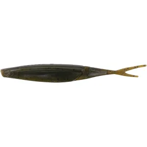 Yamamoto Hinge Minnow 7" Green Pumpkin Black Flake