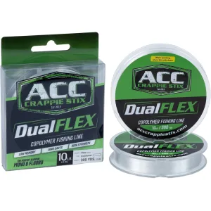 ACC Crappie Stix DUALFlex Copolymer Monofilament Fishing Line 10lb 300yd Clear