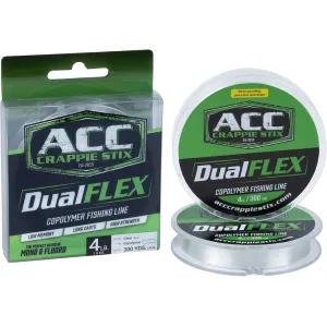 ACC Crappie Stix DUALFlex Copolymer Monofilament Fishing Line 4lb 300yd Clear