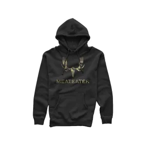 MeatEater Men's Camo Forks Hoodie Black Large