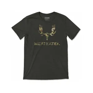 MeatEater Men's Camo Forks Short Sleeve Crew Neck T Shirt Military XL