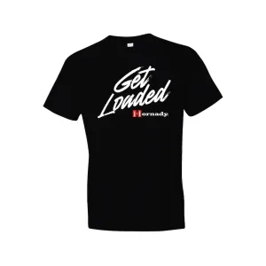 Hornady Men's Get Loaded Short Sleeve Crew Neck T Shirt Black Medium