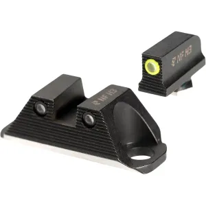 Night Fision Optics Ready Night Sight Set for Glock 19, 45, 47, 48 Yellow Front