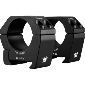 Vortex Optics Sport 1" Scope Rings Matte Black Low