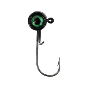 ACC Crappie Stix Big Eye 1/24oz Round Ball Jighead Black