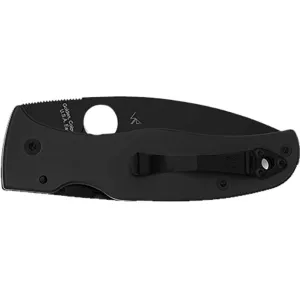 Spyderco Bodacious Pocket Knife 3.66" Fully Serrated Drop Point CPM S30V Black Blade G-10 Handle Black