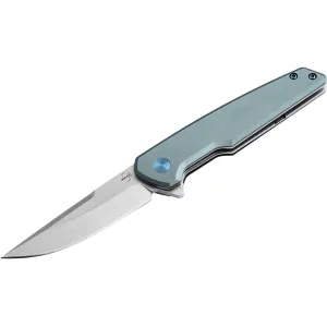 Boker Knives The Dace Pocket Knife 2.87" Drop Point Nitro-V Satin Blade Aluminum Handle Gray