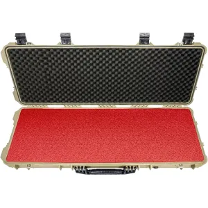 Eylar Hard Rifle Case with Ragar XP Crosslinked Red Foam Insert 44" Tan
