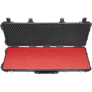 Eylar Hard Rifle Case with Ragar XP Crosslinked Red Foam Insert 44" Black