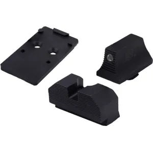 XS Sight Systems Minimalist Tritium Sight Set with Optic Plate for RMR Walther PDP