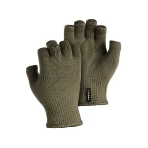 Kifaru Men's Merino Fingerless Gloves Ranger Green One Size Fits Most