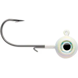 VMC Neon Moon Eye 1oz Round Ball Jighead Iridescent Shiner