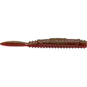 Rapala Crush City Salted NedRoll 3.25" Worm Ox Blood Red Flake