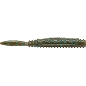 Rapala Crush City Salted NedRoll 3.25" Worm Green Pumpkin Blue
