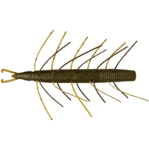 Big Bite Baits Fuzzy Scentsation Stick 4" Soft Stickbait Green Pumpkin Orange