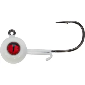 Northland Tungsten Panfish 1/8oz Round Ball Jighead #4 Super-Glo White
