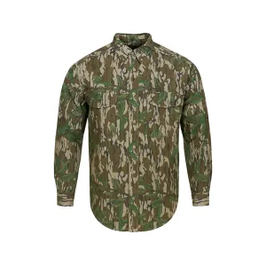MidwayUSA Men's All Purpose Long Sleeve Field Shirt Mossy Oak Greenleaf Large