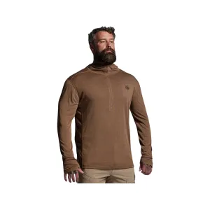 Born Primitive Men's Ridgeline 165 Quarter Zip Hoodie Coyote Brown Medium