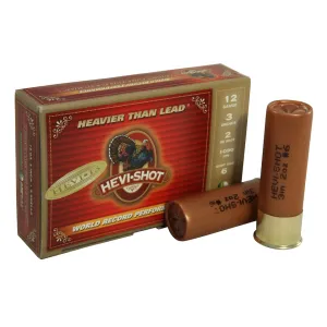 Hevi-Shot Hevi-13 Turkey 12 Gauge Ammo 3" #6 Tungsten Shot 2 oz Box of 5