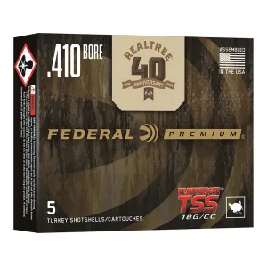 Federal Premium Heavyweight TSS Turkey Realtree 40th Anniversary Edition 410 Ammo 3" #9 Tungsten Shot 13/16 oz Box of 5