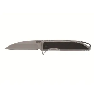 Smith & Wesson M&P Sear Assisted Opening Pocket Knife 3" Sheepsfoot 8Cr13MoV Stainless Satin Blade Stainless Steel with G-10 Scales Handle Black