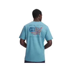 Under Armour Men's Freedom Flag USA Short Sleeve T Shirt Boundless Blue/Wham Blue XL