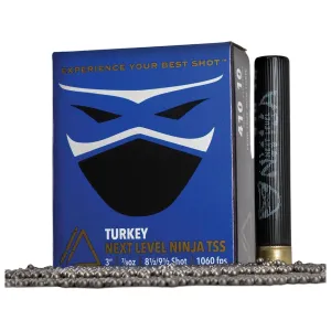 Apex Turkey Ninja Next Level 410 Ammo 3" #8.5 and #9 TSS Shot 7/8 oz Box of 10
