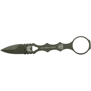Benchmade Mini SOCP Fixed Blade Knife 2.22" Spear Point 440C Olive Drab Green Cerakote Blade 440C Handle Olive Drab