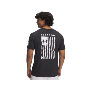 Under Armour Men's Freedom Flag Short Sleeve T Shirt Black/White 2XL