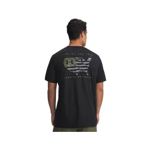Under Armour Men's Freedom Flag USA Short Sleeve T Shirt Black/Titan Gray XL